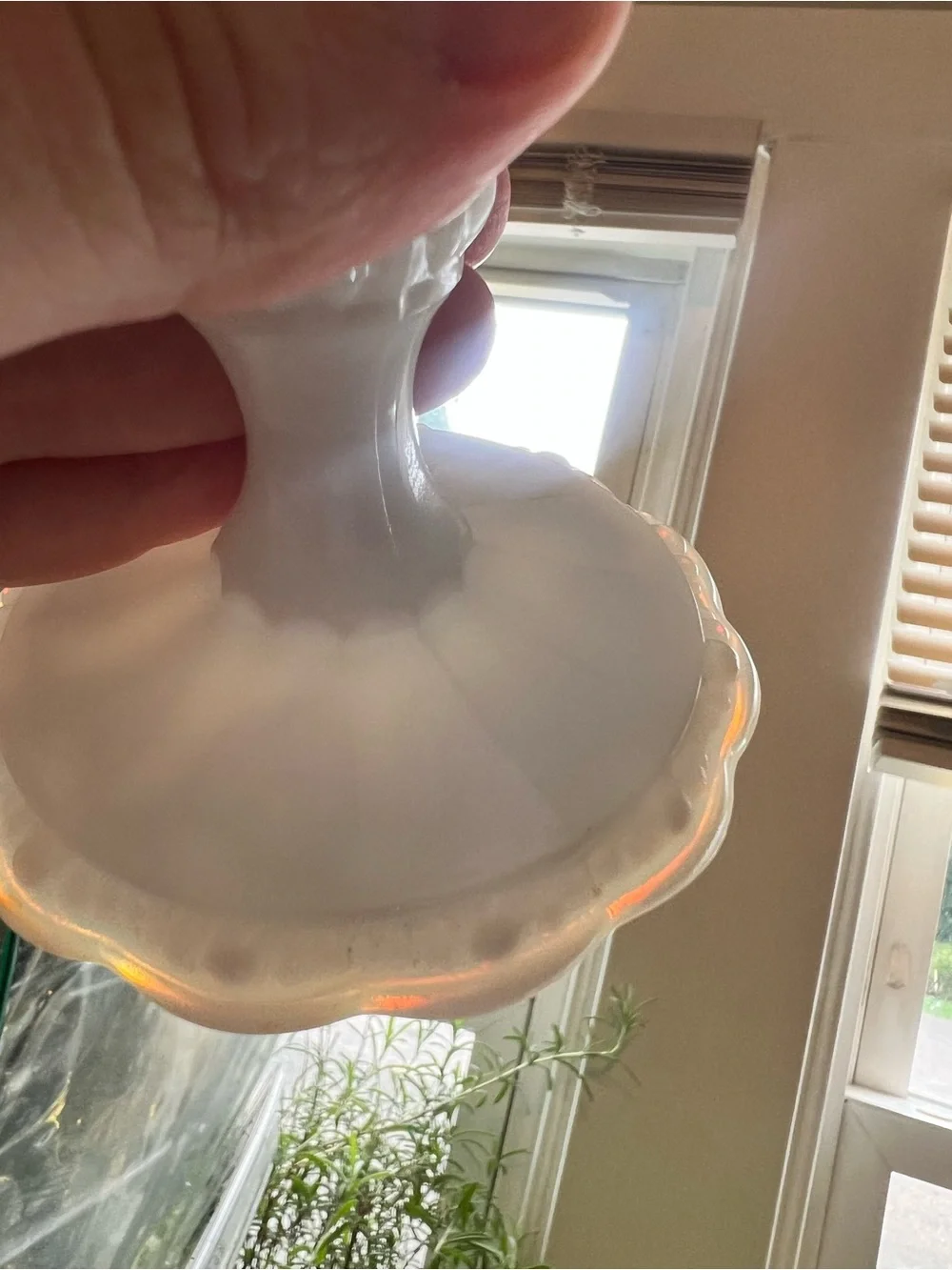 Indiana Glass White Milk Glass Pedestal Compote